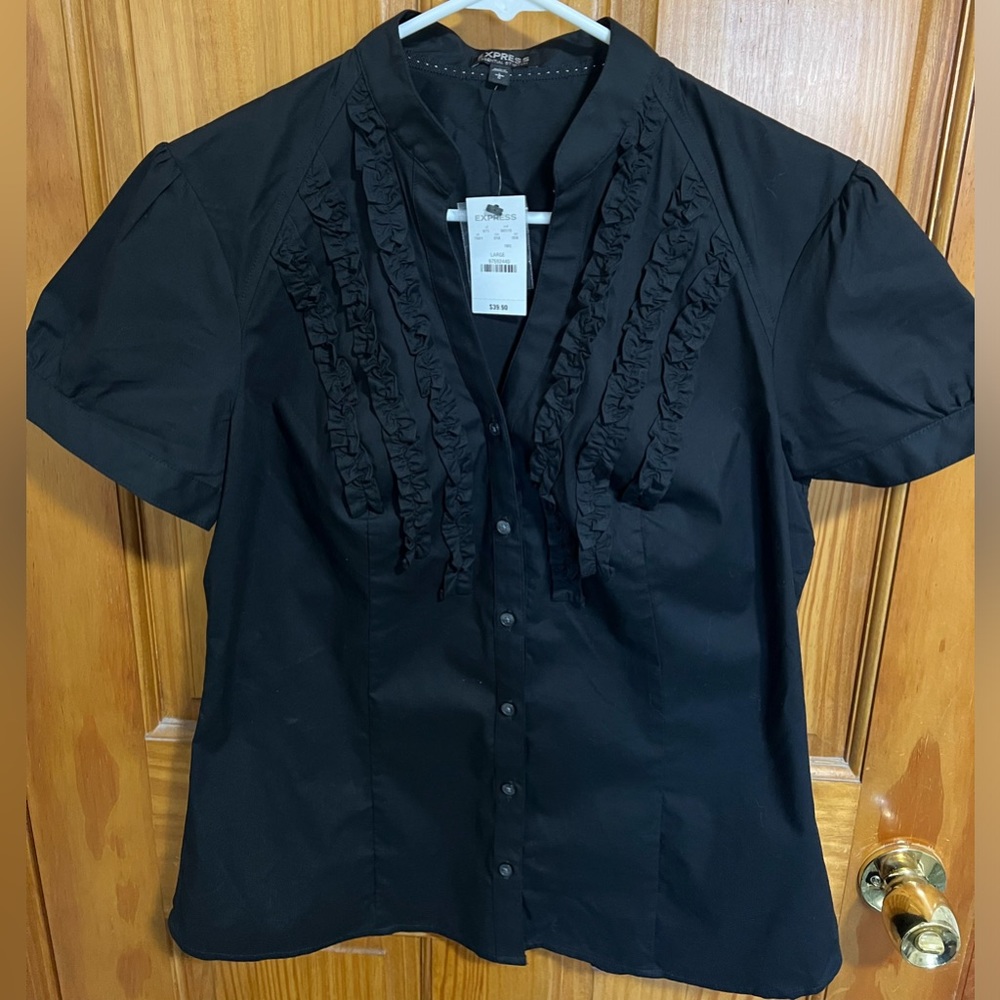 NWT Express ladies black blouse